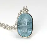 925er Silberanhänger mit Aquamarin, 890 Eur mit Kette